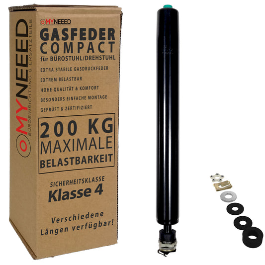 Vérin à gaz pour chaise de bureau "Compact" - longueur 250mm