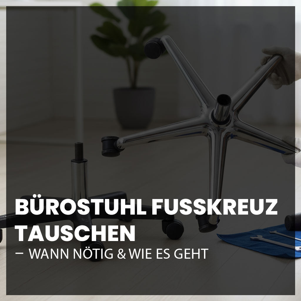 Bürostuhl Fußkreuz austauschen – Montageansicht