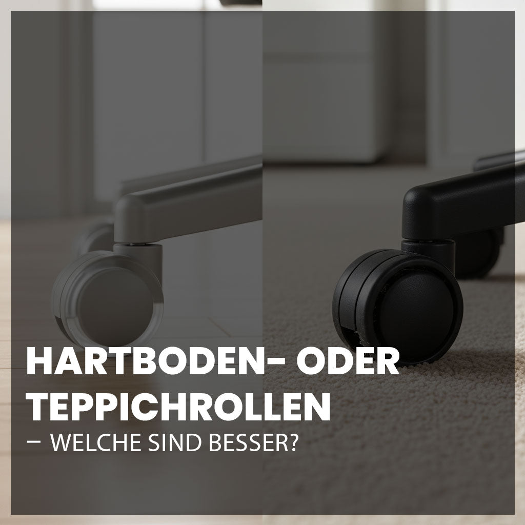 Hartbodenrollen für Bürostühle auf Parkett