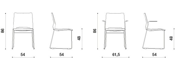 MYNEEED Miss Plastic Stapelstuhl – Robuster Konferenzstuhl aus 100% Polypropylen